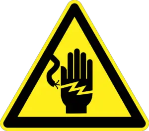 using signs for electrical safety at school 