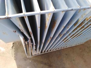 Physical damage of electric transformer can lead to oil leak