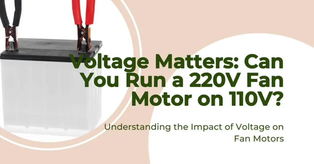 Unlocking the Voltage Mystery Can You Run a 220V Motor on 110V